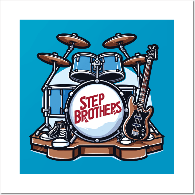 Step Brothers Drum Fan Art Wall Art by Trendsdk